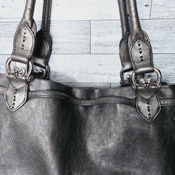 Brighton Lolita Masterpiece Collection Pewter Magnetic Shut Shoulders Bag - Picture 3 of 10